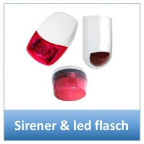 Sirener & led flasch 